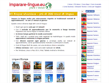 Tablet Screenshot of imparare-lingue.eu